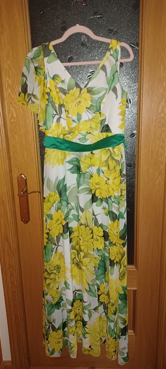 Vestido flores - Amarillo y Verde