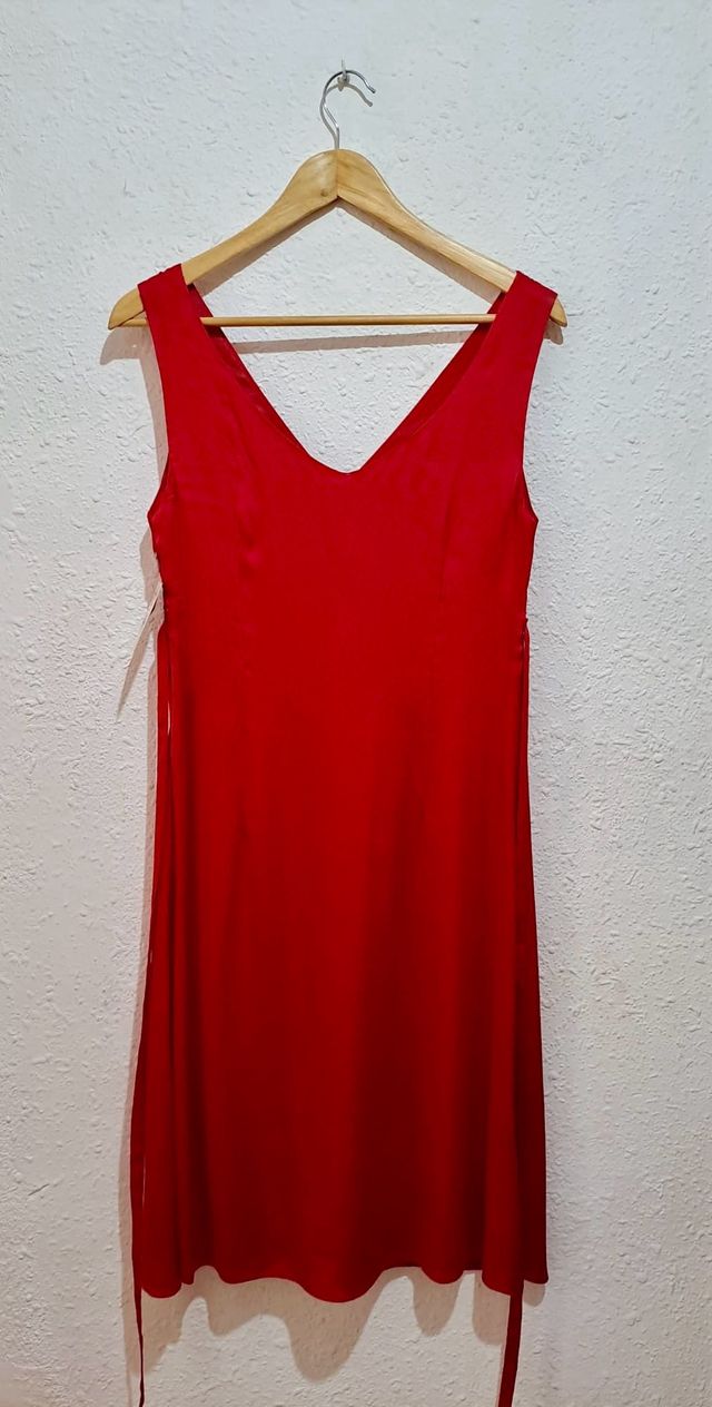 Vestido Rojo de Fiesta - Talla 42 NUEVO