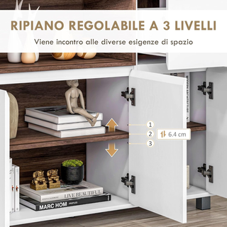 Mobile Cucina Credenza Moderna in Legno con Armadi