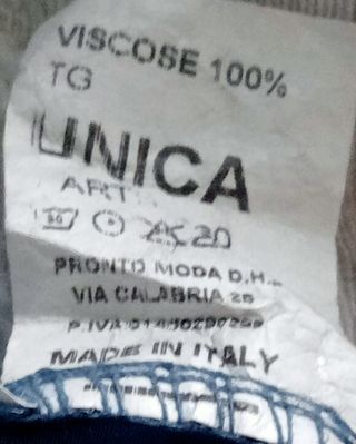 Blusa azul manga corta - Talla única