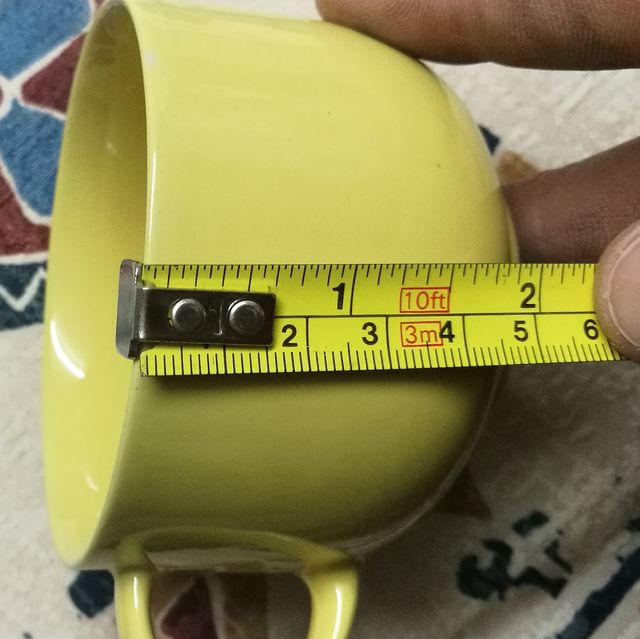 Juego de 6 tazas amarillas