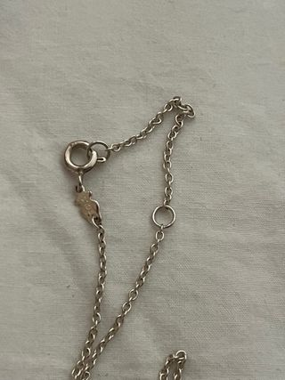 Collar Tous oso rosa plata