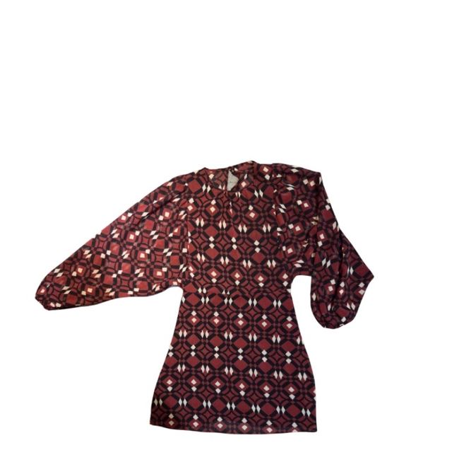 Vestido Zara S - Rojo y marrón