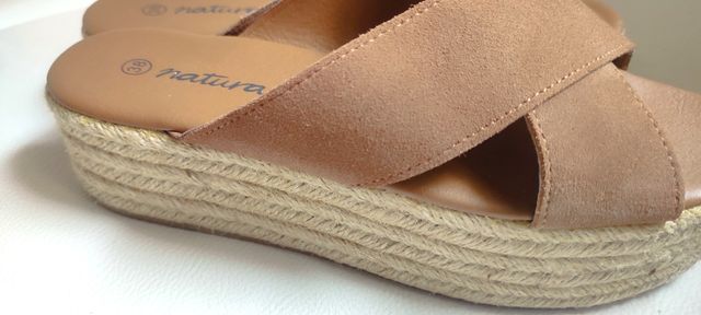 Sandalias Natura esparto marrón - Nº 38