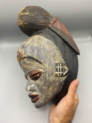 Máscara de estilo Punu, decorativa