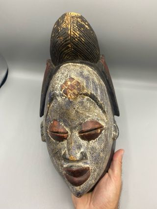 Máscara de estilo Punu, decorativa