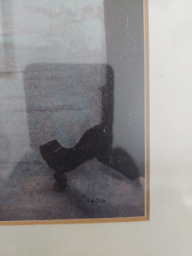 Stampa ballerina Degas, cornice legno