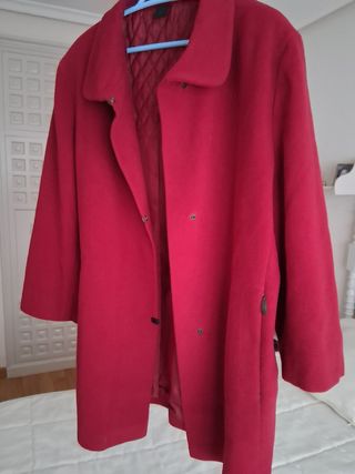 Chaquetón rojo mujer