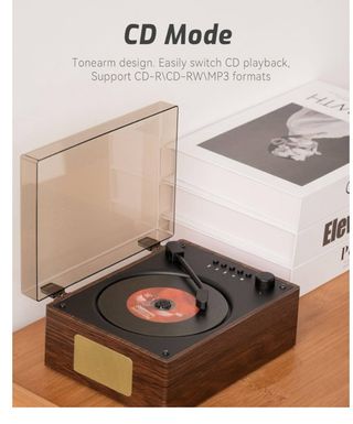 Retro mini tocadiscos CD Bluetooth