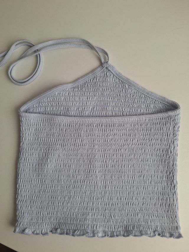 Top Halter Hollister Azul - Nuevo