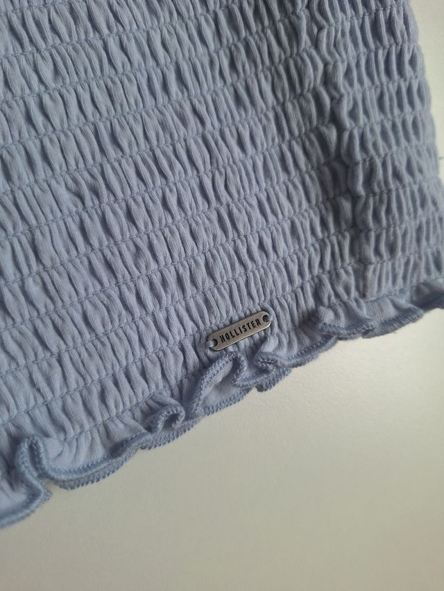 Top Halter Hollister Azul - Nuevo