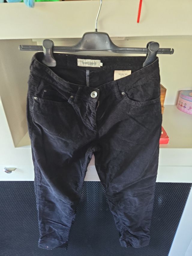 Pantaloni velluto nero