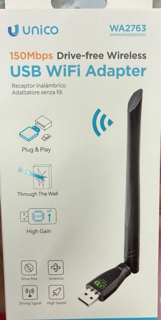 Adaptador USB WiFi Unico 150Mbps