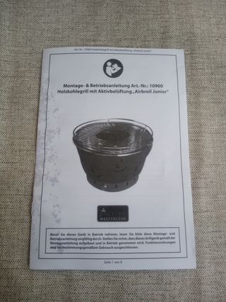 Barbecue Mastercook XL senza fumo