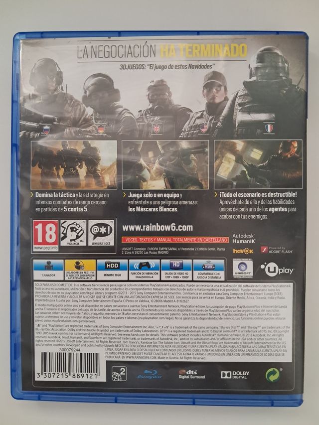 Rainbow Six Siege PS4 (PlayStation 4)
