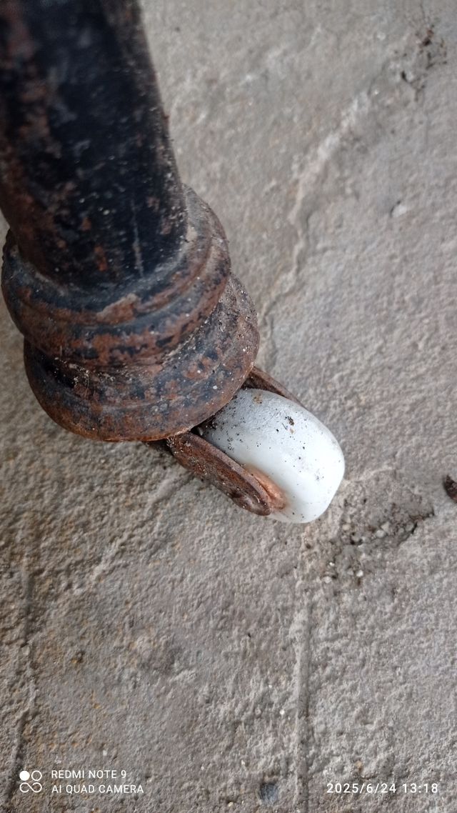 Cabecera cama hierro forja antigua