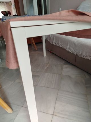Mesa cristal y madera - Comedor