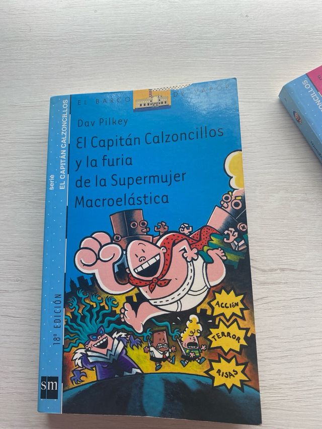 Pack de dos libros de El Capitán Calzoncillos