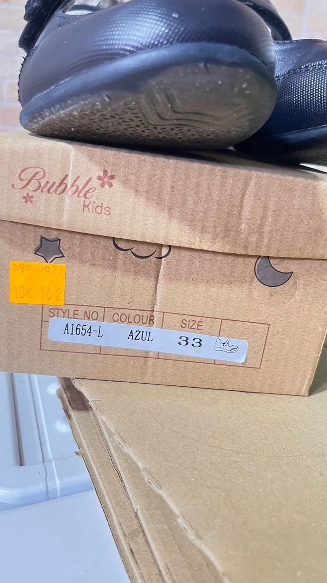 Zapatos colegiales niña Bubble Kids 33