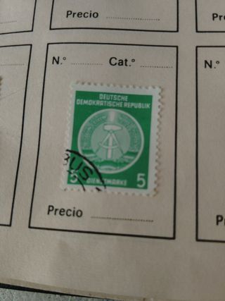 Sellos RDA antiguos 10 y 15 Dienstmarken