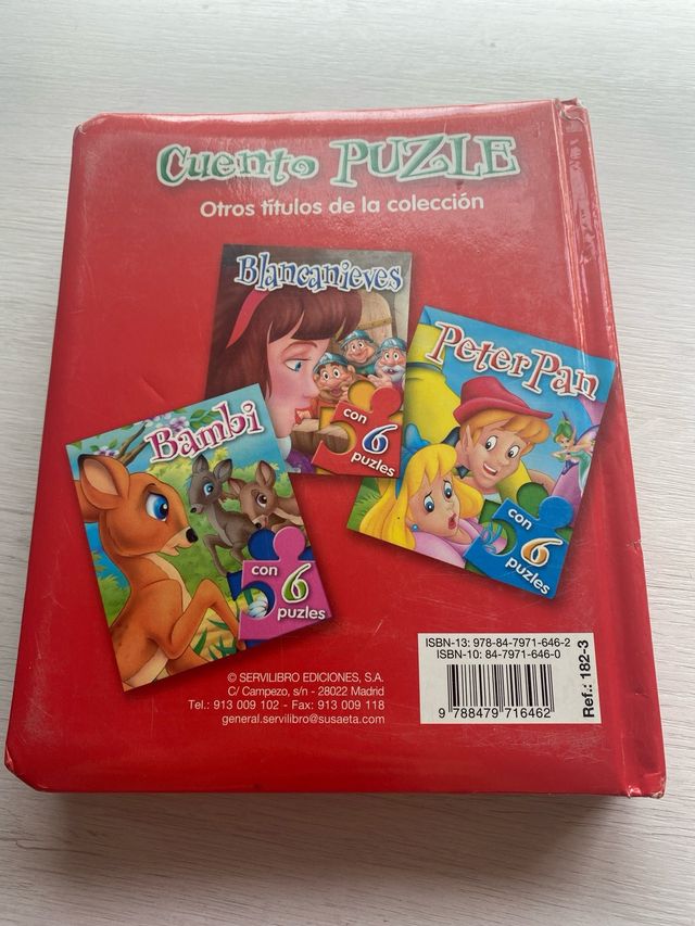 Cuento El Libro de la Selva con 6 puzles.