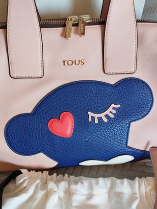 Bolso Tous bandolera rosa y azul