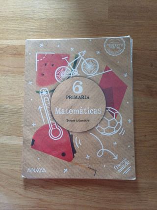 Matemáticas 6 de primaria anaya