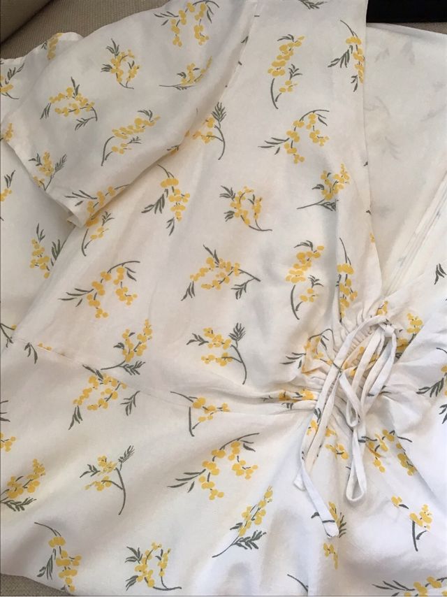 Vestido Claudie Pierlot - blanco y amarillo