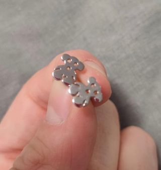 Pendientes osos plata