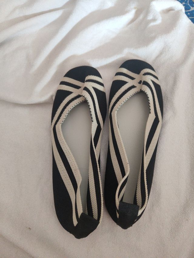 Zapatos planos verano - Negro beige 38