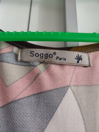 Vestido Soggo Paris vintage multicolor