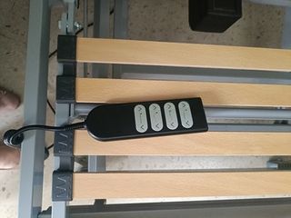 Cama articulada 90cm,sumier de laminas y colchón
