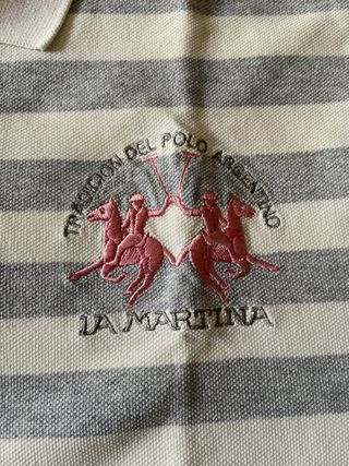 Polo La Martina | Rayas Gris/Blanco