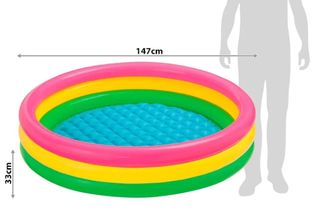 Piscina infantil hinchable multicolor