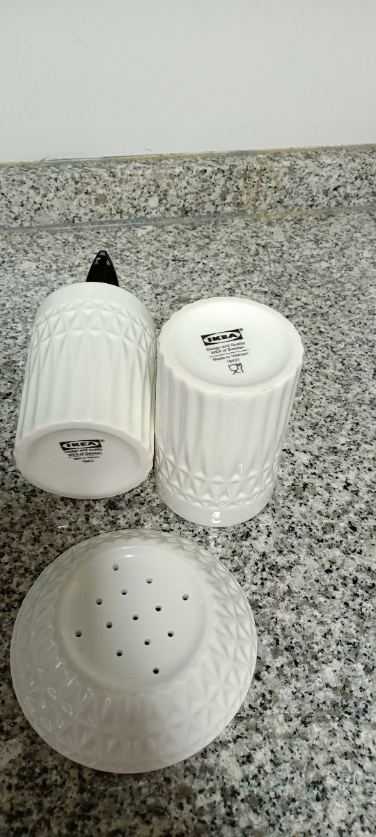 Juego lavabo IKEA, 3 piezas cerámica blanco,