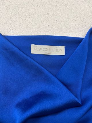Vestito blu elettrico estivo donna made in italy