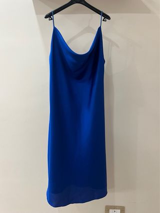 Vestito blu elettrico estivo donna made in italy
