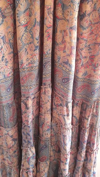 Vestido largo estampado boho