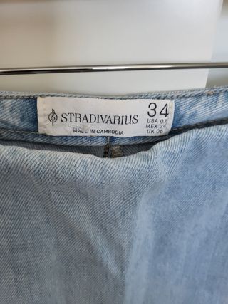 Ropa corta vaquera Inditex (pantalones y faldas), 