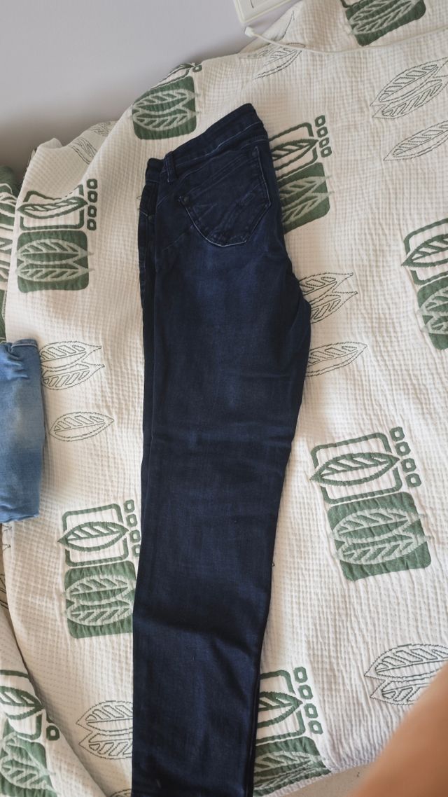 Vaqueros azul marino Mujer