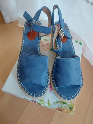 Cuñas azul marino verano NUEVAS