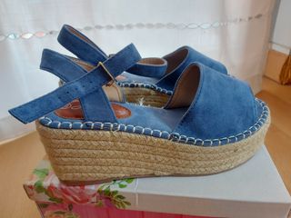 Cuñas azul marino verano NUEVAS