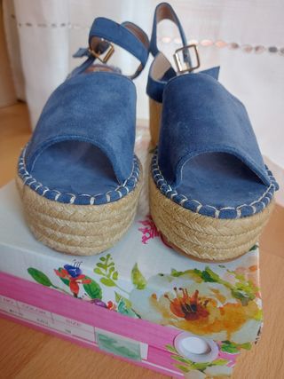 Cuñas azul marino verano NUEVAS