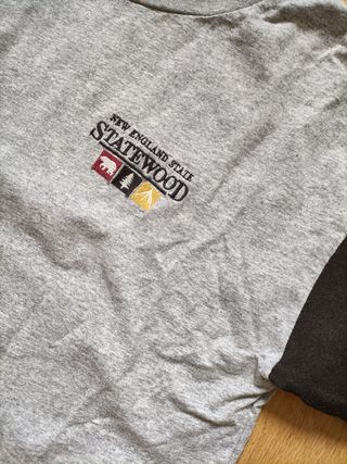 Camiseta Pull Bear gris y negra