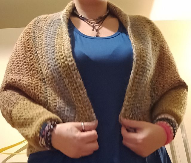 Cardigan lavorato a maglia multicolor