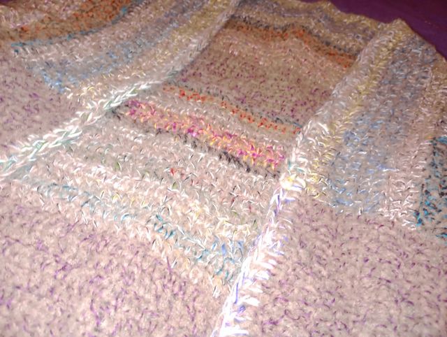 Cardigan lavorato a maglia multicolor