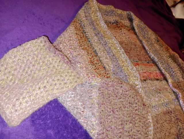 Cardigan lavorato a maglia multicolor