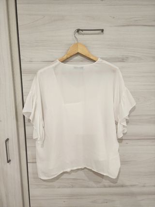 Blusa blanca mujer