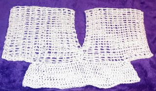 Top crochet bianco estivo