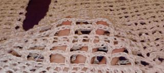 Top crochet bianco estivo